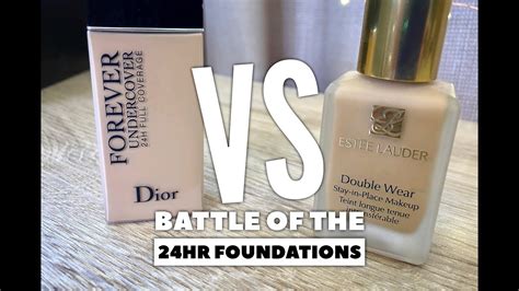 dior forever vs estee lauder double wear|dior total foundation review.